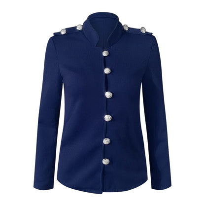 Clara | Women's Button Front Fitted Military Jacket