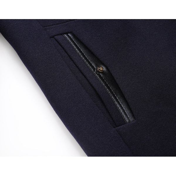 Colin | Men's Stand Collar Mid-Length Coat