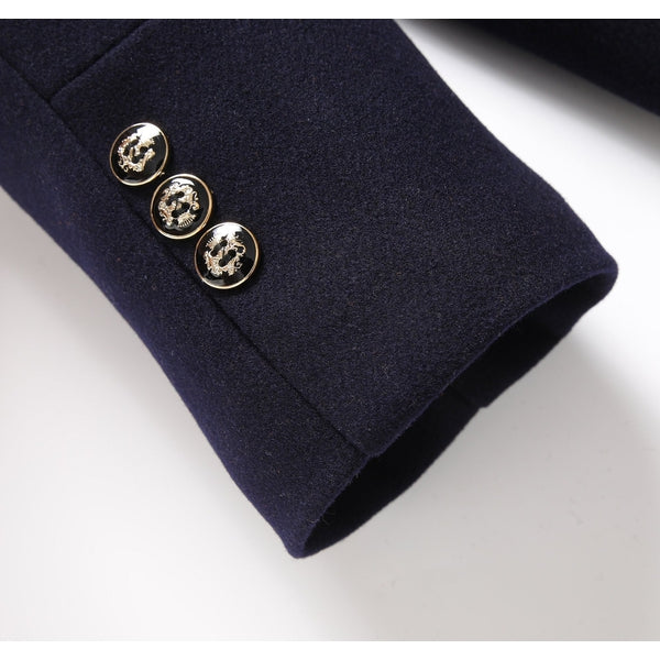 Colin | Men's Stand Collar Mid-Length Coat