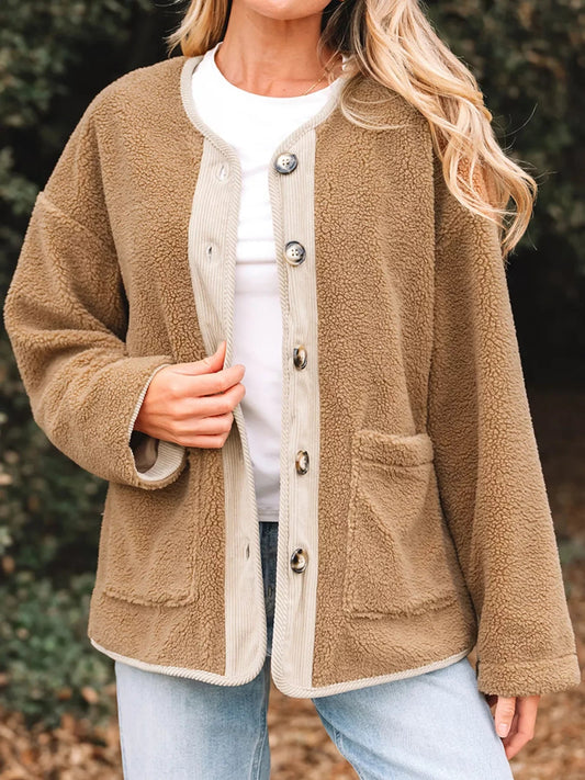 Colleen | Women's Button-Down Sherpa Jacket