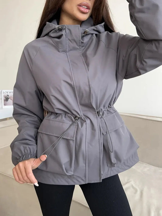 Colleen | Women's Hooded A-Line Coat