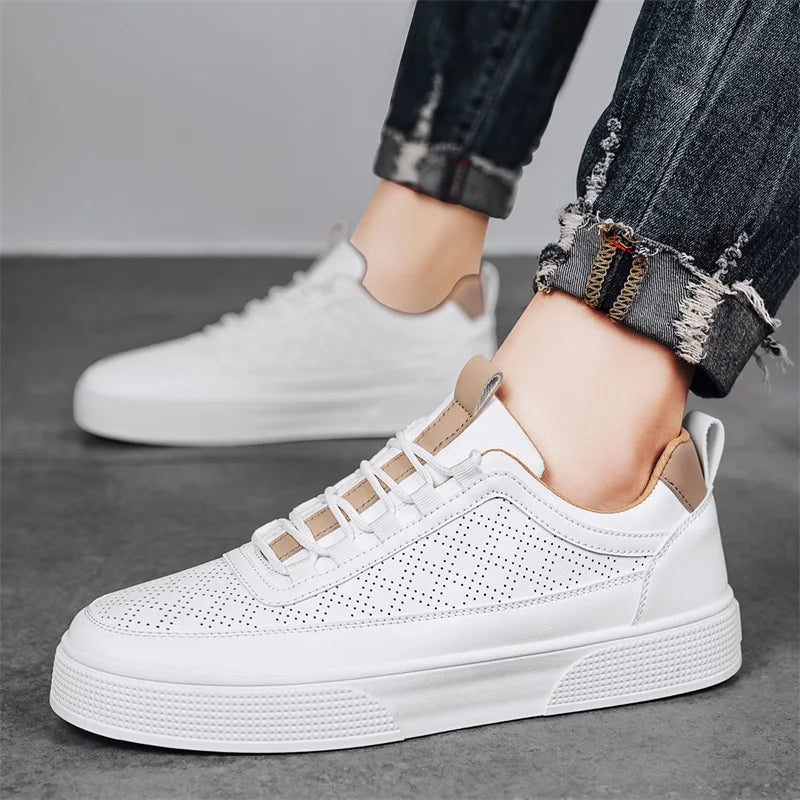 Comfortable Leather Sneakers with Timeless Urban Style