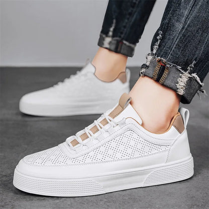 Comfortable Leather Sneakers with Timeless Urban Style