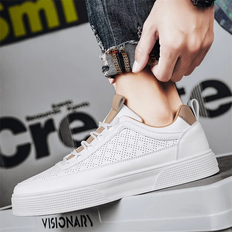 Comfortable Leather Sneakers with Timeless Urban Style
