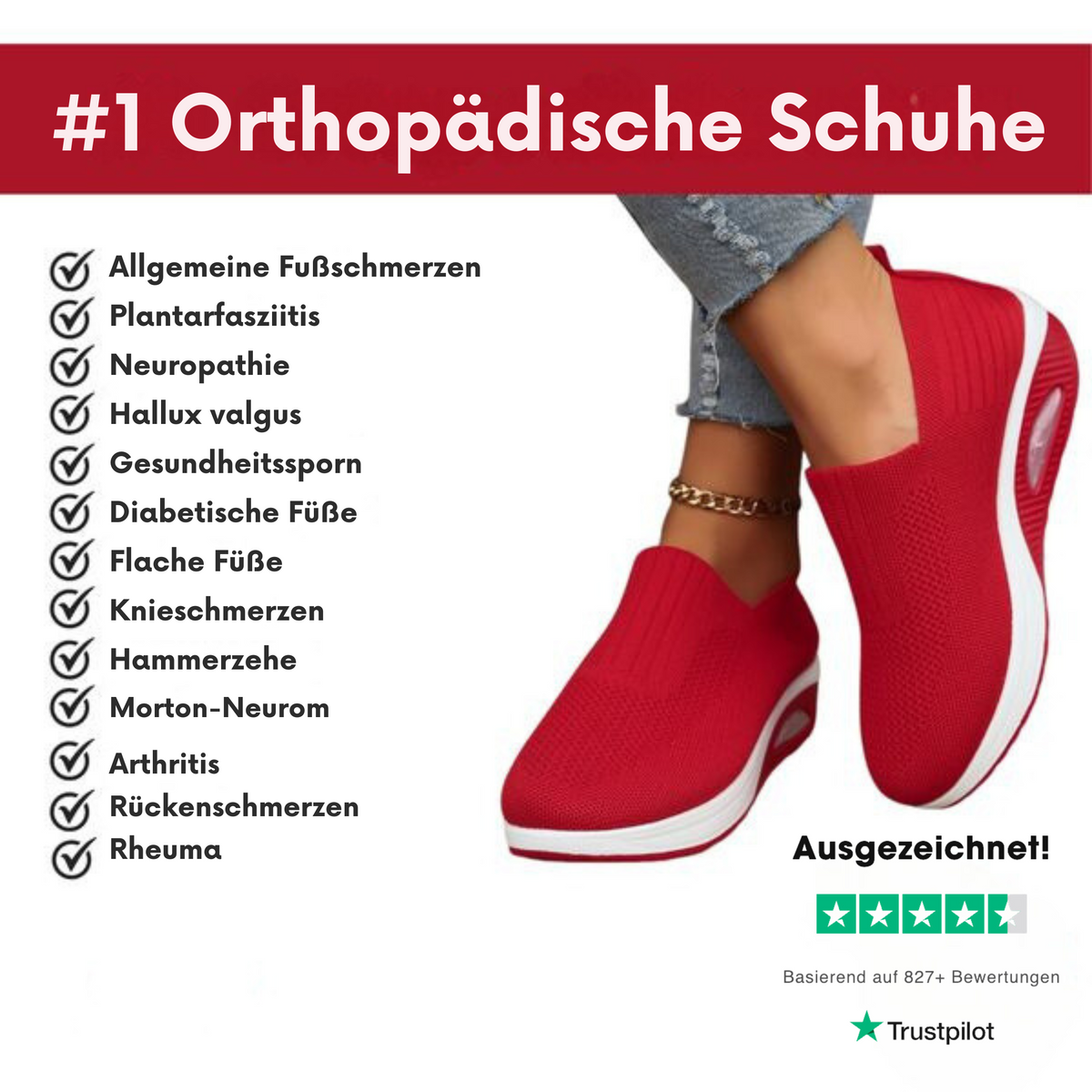 Comfortable Women's Orthopedic Shoes | Cushioned Insole & Easy Slip-On
