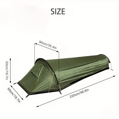 Compact Waterproof Tent - Ultralight 1-Person Adventure Tent