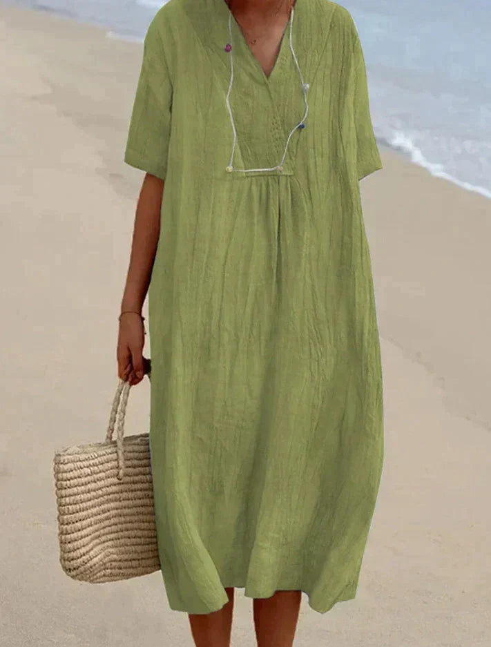 Cotton Linen Summer Dress