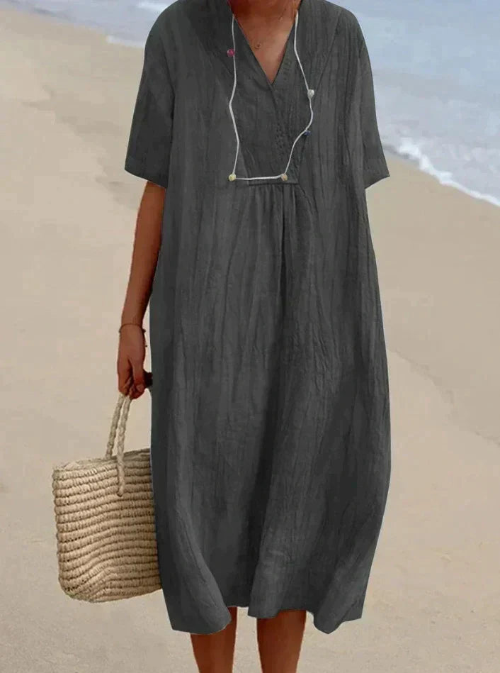 Cotton Linen Summer Dress