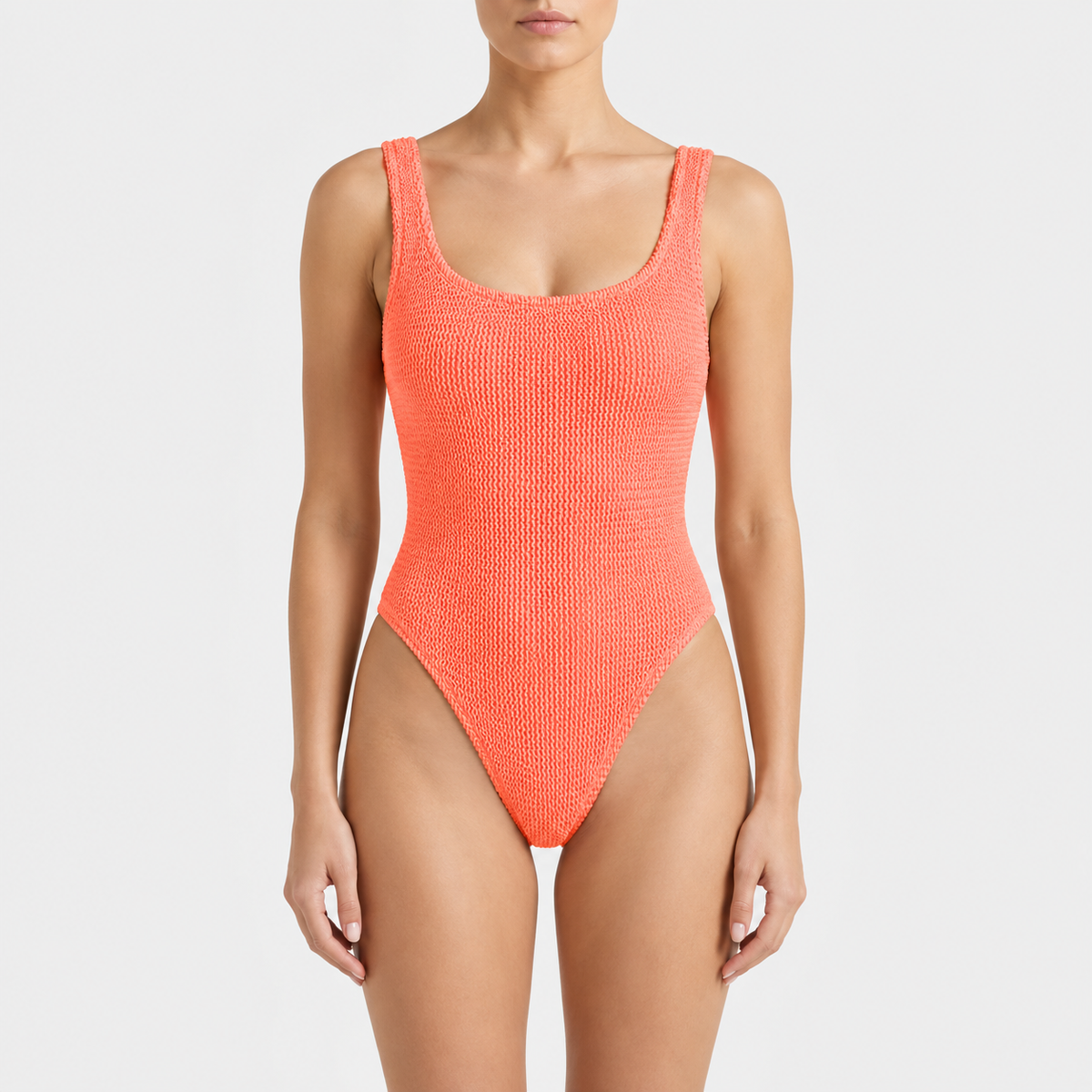 Crinkle Textured One-Piece Swimsuit