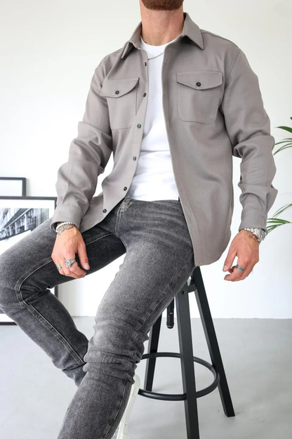 Cyrus | Men's Long Sleeve Shirt Jacket