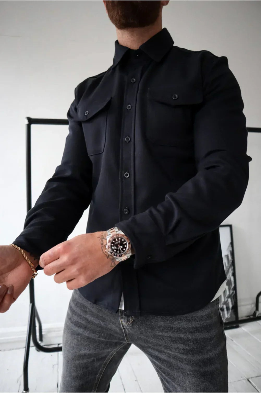 Cyrus | Men's Long Sleeve Shirt Jacket