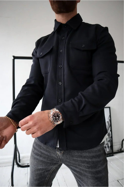 Cyrus | Men's Long Sleeve Shirt Jacket