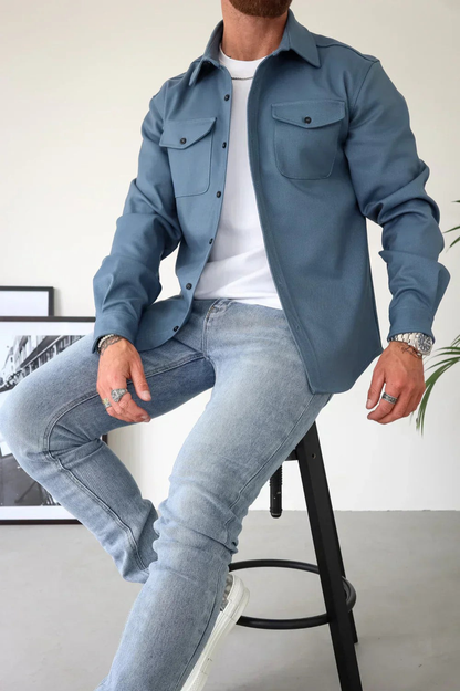 Cyrus | Men's Long Sleeve Shirt Jacket