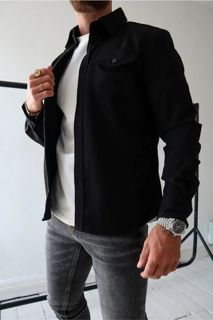 Cyrus | Men's Long Sleeve Shirt Jacket