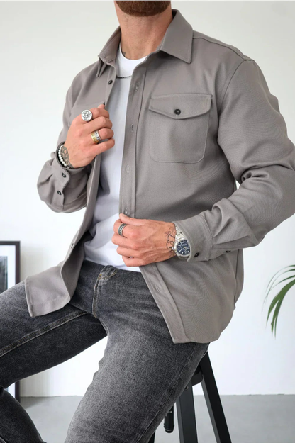 Cyrus | Men's Long Sleeve Shirt Jacket
