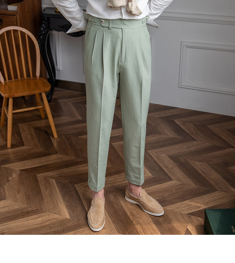 Dakota | Men's Pleated Cropped Pants
