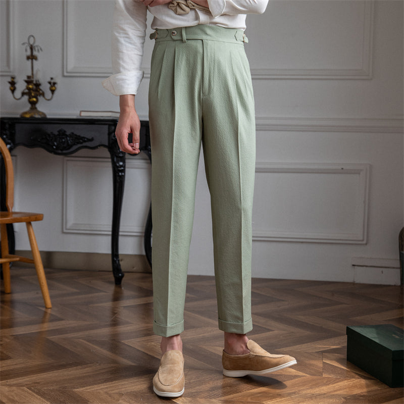 Dakota | Men's Pleated Cropped Pants
