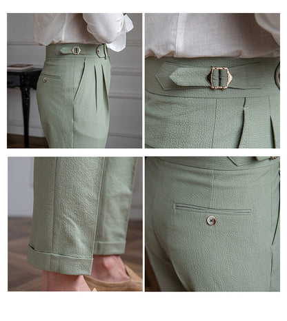Dakota | Men's Pleated Cropped Pants