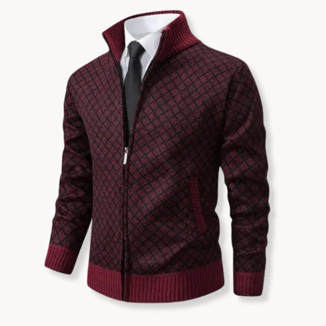 Dale | Men's Full-Zip Stand Collar Sweater Jacket