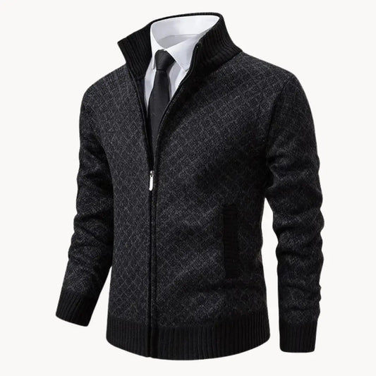 Dale | Men's Full-Zip Stand Collar Sweater Jacket