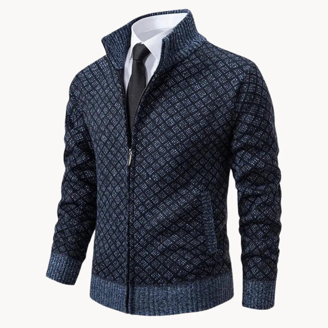 Dale | Men's Full-Zip Stand Collar Sweater Jacket