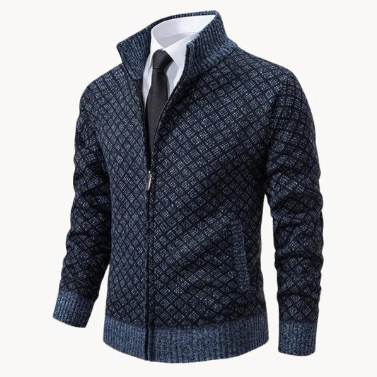 Dale | Men's Full-Zip Stand Collar Sweater Jacket
