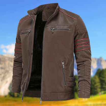 Damian | Men's Biker Zip-Up Jacket
