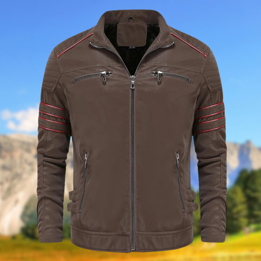 Damian | Men's Biker Zip-Up Jacket