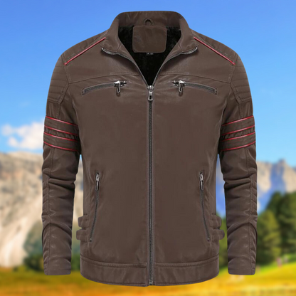 Damian | Men's Biker Zip-Up Jacket