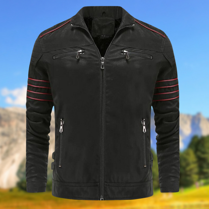 Damian | Men's Biker Zip-Up Jacket