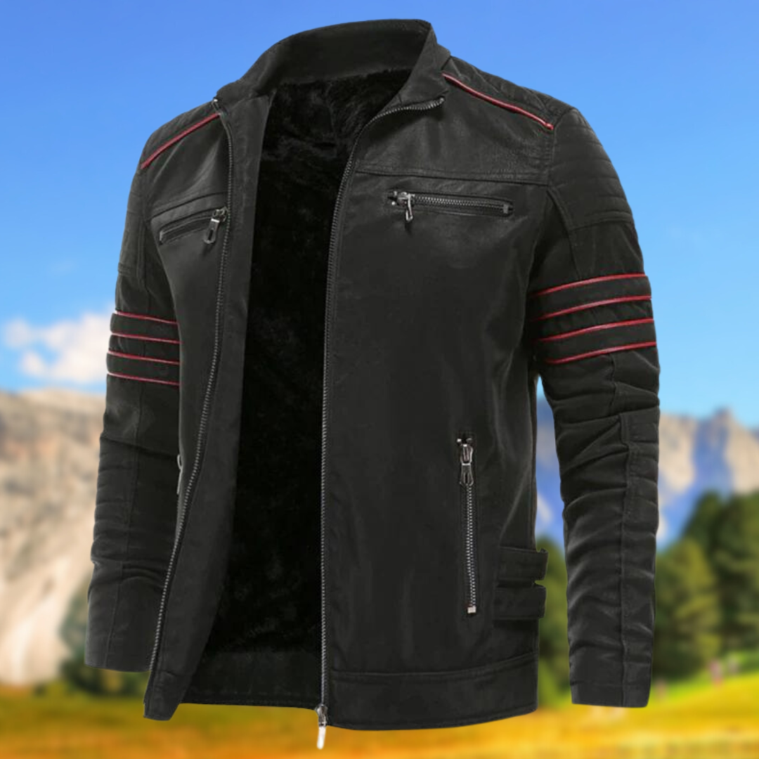 Damian | Men's Biker Zip-Up Jacket