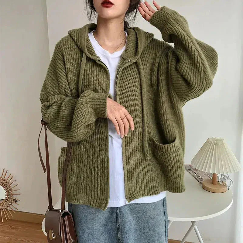 Daniela | Women's Zip-Up Hooded Cardigan