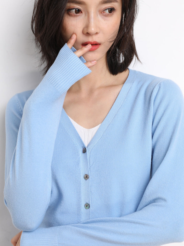 Danielle | Women's Button-Down Long Sleeve Cardigan