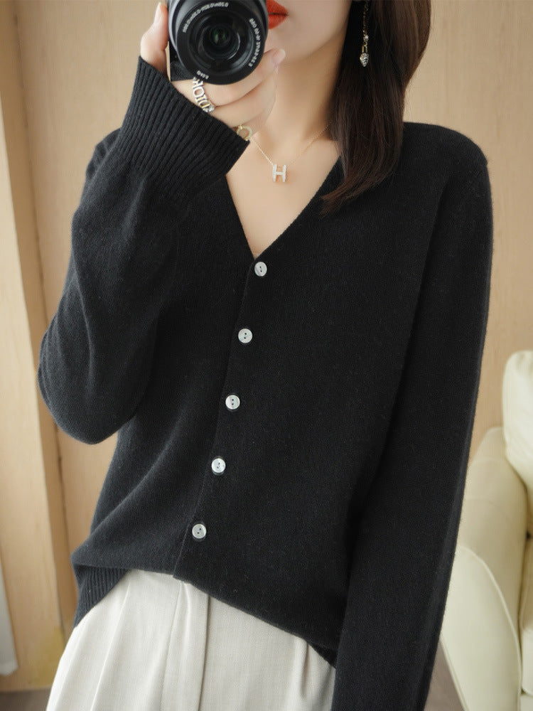 Danielle | Women's Button-Down Long Sleeve Cardigan