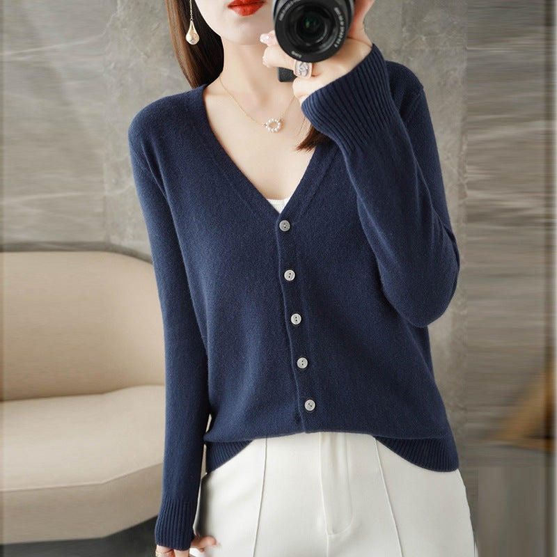 Danielle | Women's Button-Down Long Sleeve Cardigan