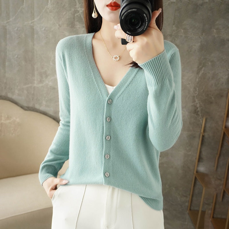 Danielle | Women's Button-Down Long Sleeve Cardigan