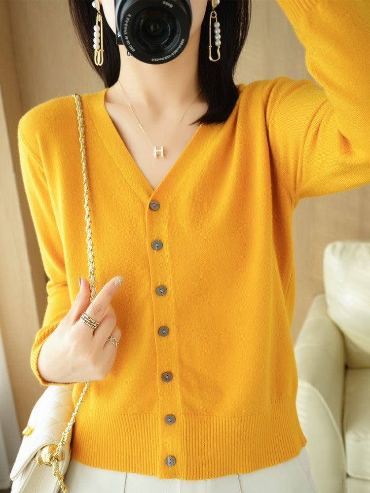 Danielle | Women's Button-Down Long Sleeve Cardigan