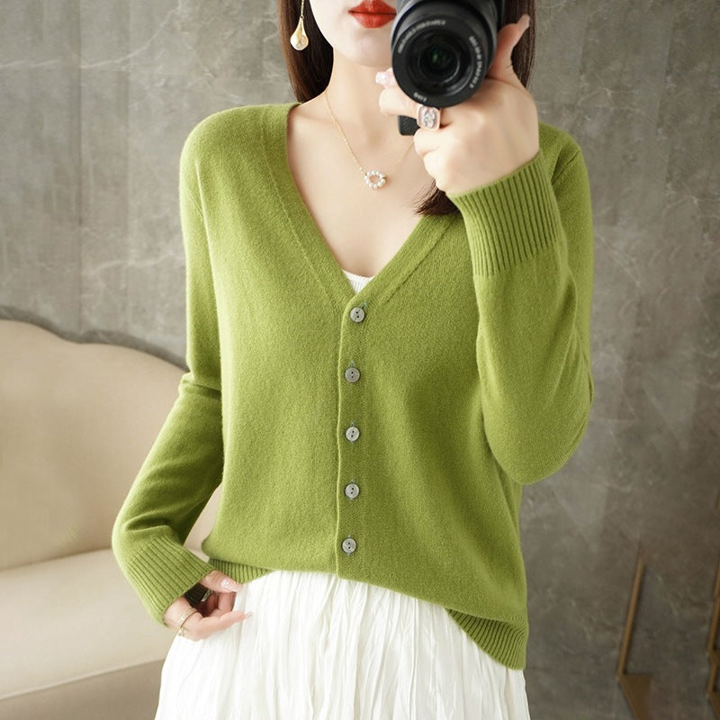 Danielle | Women's Button-Down Long Sleeve Cardigan