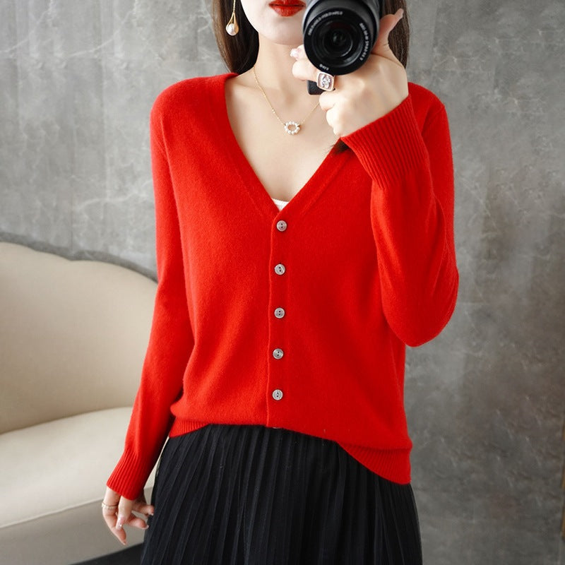 Danielle | Women's Button-Down Long Sleeve Cardigan