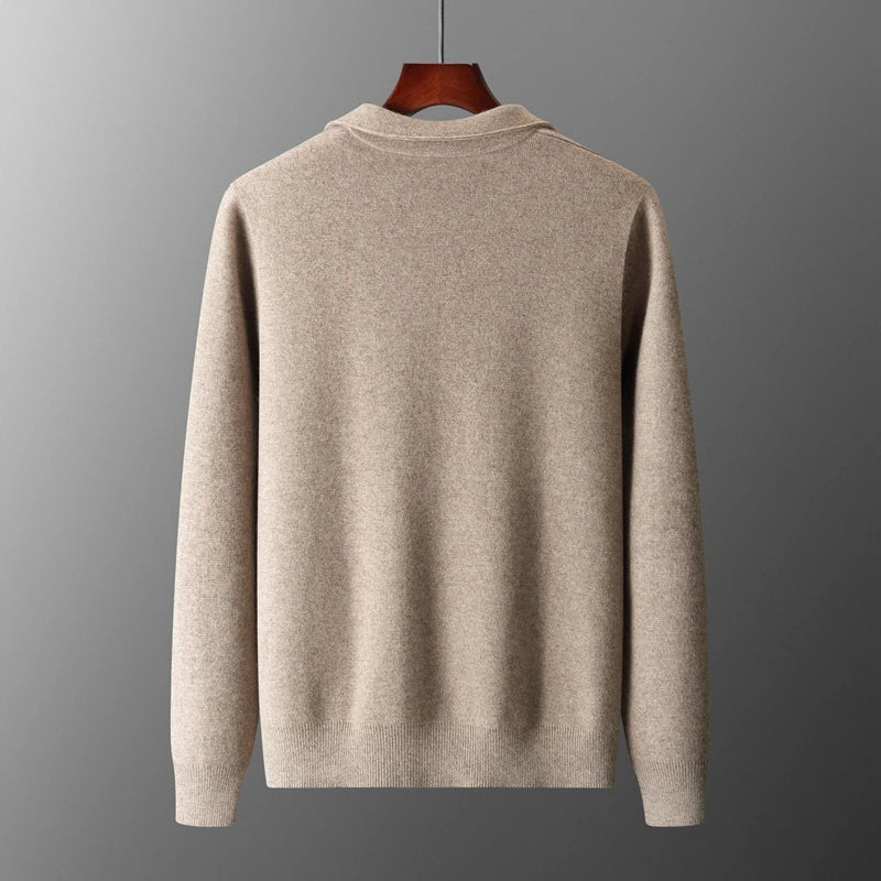 Darryl | Men's Full Zip Collared Sweater Jacket