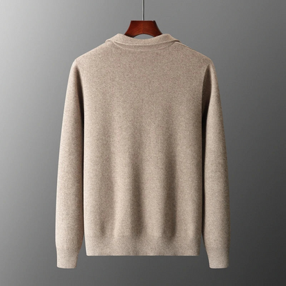 Darryl | Men's Full Zip Collared Sweater Jacket