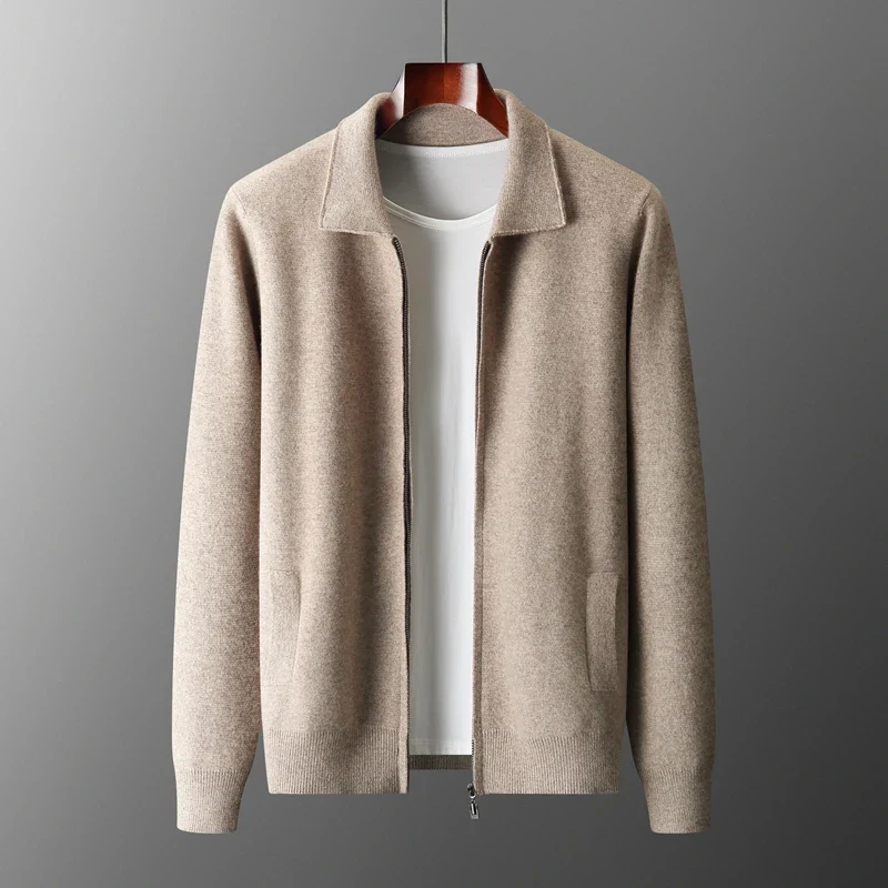 Darryl | Men's Full Zip Collared Sweater Jacket