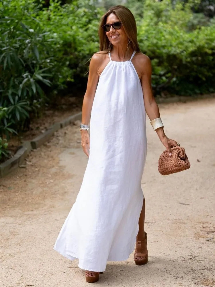 Delilah | Women's Sleeveless A-Line Maxi Dress