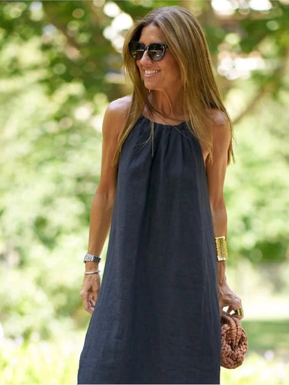 Delilah | Women's Sleeveless A-Line Maxi Dress
