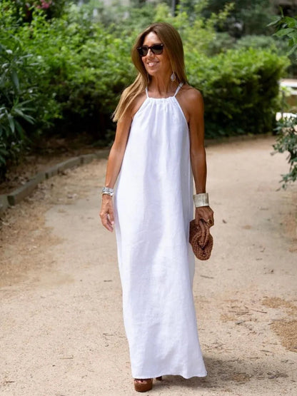 Delilah | Women's Sleeveless A-Line Maxi Dress
