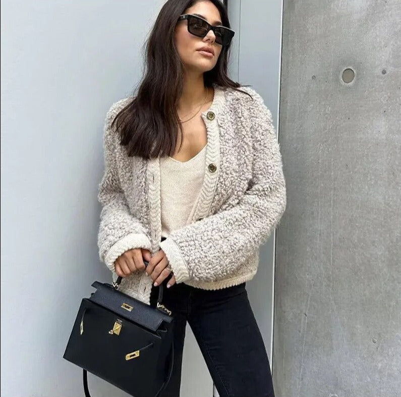 Diane | Women's Button-Front Relaxed Fit Cardigan