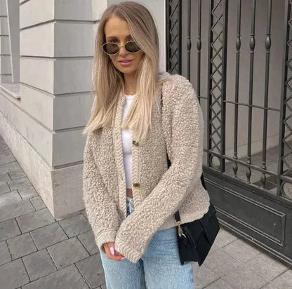Diane | Women's Button-Front Relaxed Fit Cardigan