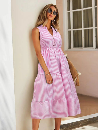 Dianna | Women's Sleeveless A-Line Midi Dress