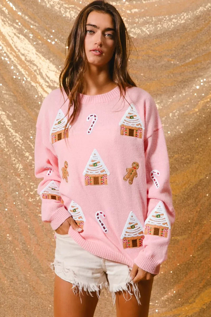Donna | Women's Novelty Christmas Crew Neck Sweater