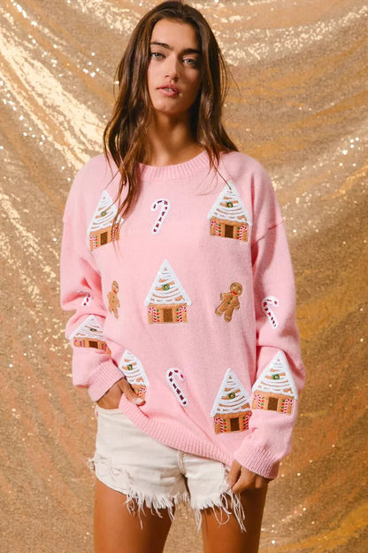 Donna | Women's Novelty Christmas Crew Neck Sweater